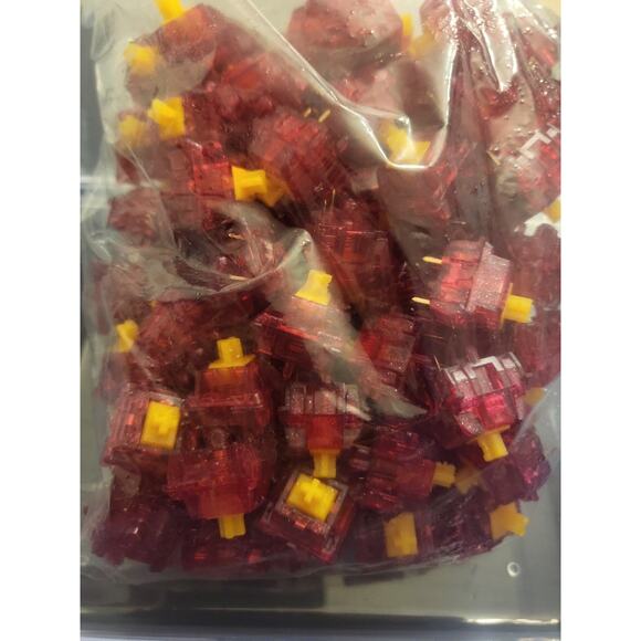 TECSEE Red Ruby Switch  90 pieces for Mechanical Gaming Keyboard NEW - Picture 3 of 10
